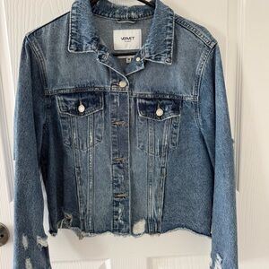 Distressed Denim Jacket Vervet